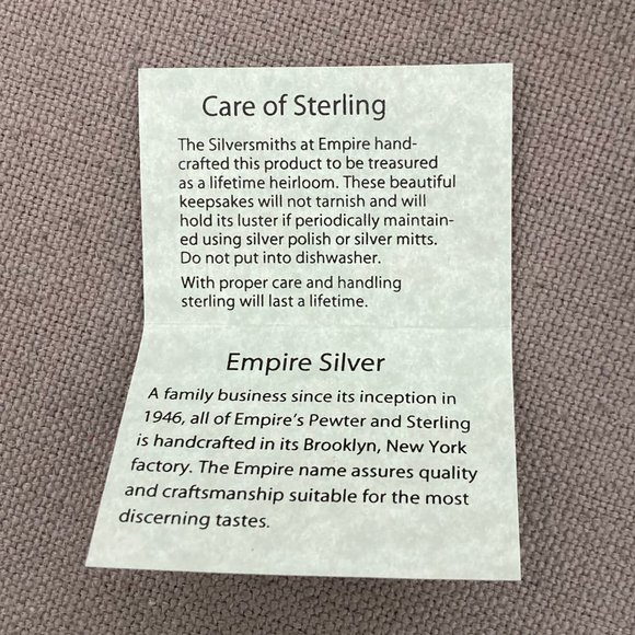 🆕 Brand New in Box - Empire Sterling Silver Polished Plain Dumbbell Baby Rattle - Picture 7 of 9